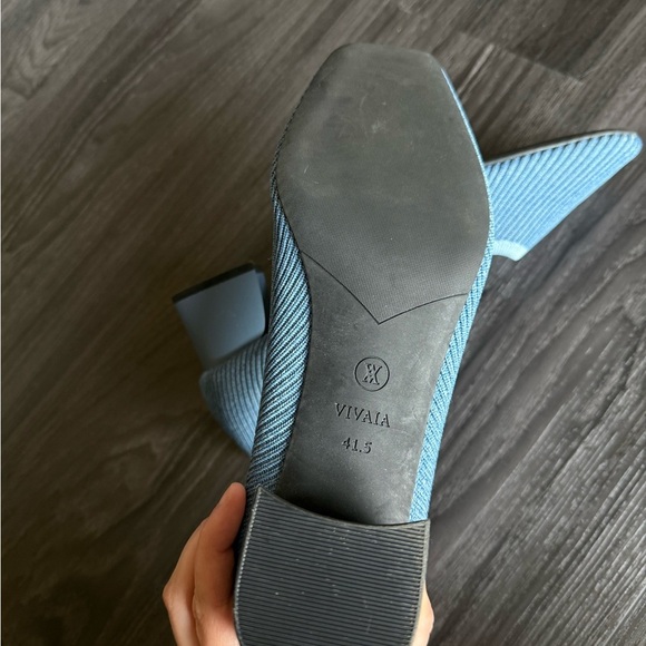 Vivaia Melody 2.0 Square Toe Chunky Heel Denim Blue - Picture 9 of 11